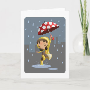 Tarjeta Morgan en la lluvia
