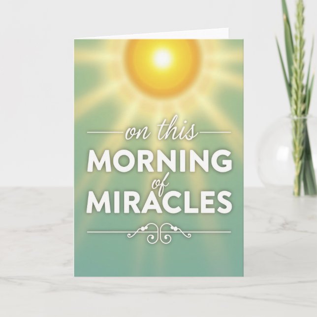 Tarjeta Morning Miracles Hopeful Glow Card (Anverso)