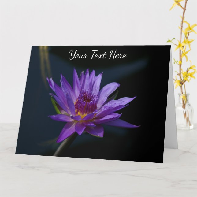 Tarjeta Morple Lotus Waterlily (flor amarilla)