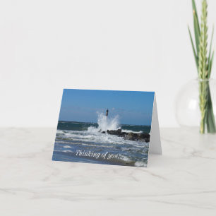 Tarjeta Morris Lighthouse Splash Pensando En Usted