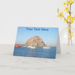 Tarjeta Morro Rock personalizable, California