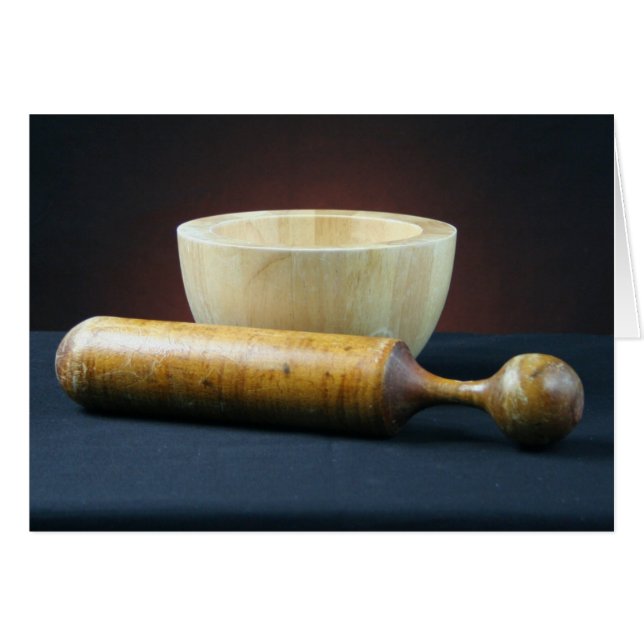 Tarjeta mortero y pestle Blank (Anverso (Horizontal))