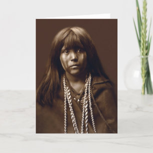 Tarjeta Mosa - mujer del Mojave - archivos del nativo