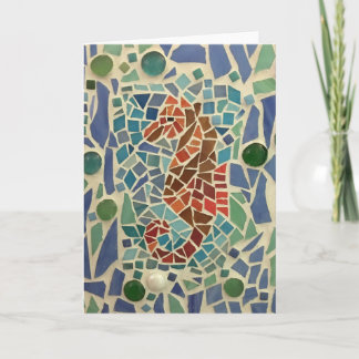 Tarjeta Mosaic Seahorse Card