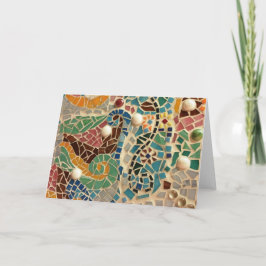 Tarjeta Mosaic Swirls Card
