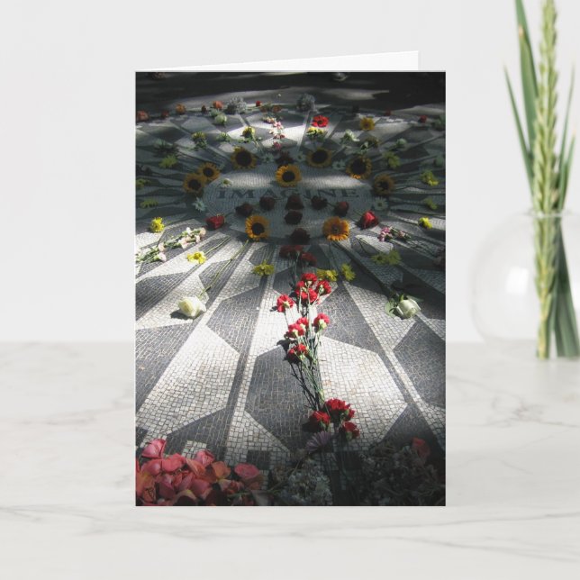 Tarjeta Mosaico IMAGINE, Campos de fresa - V (Anverso)