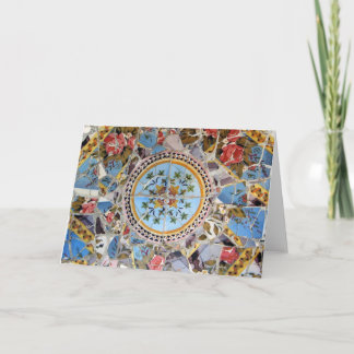 Tarjeta Mosaico quebrado de la teja