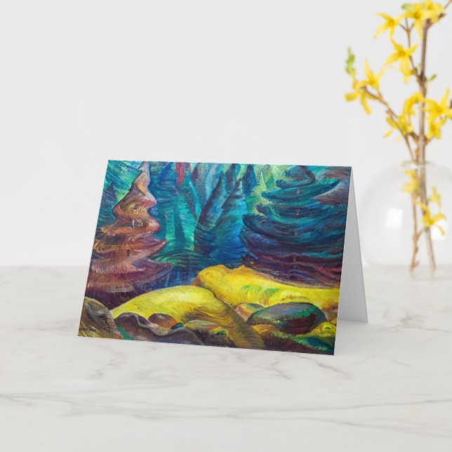 Tarjeta Moss amarillos | Emily Carr | (flor amarilla)