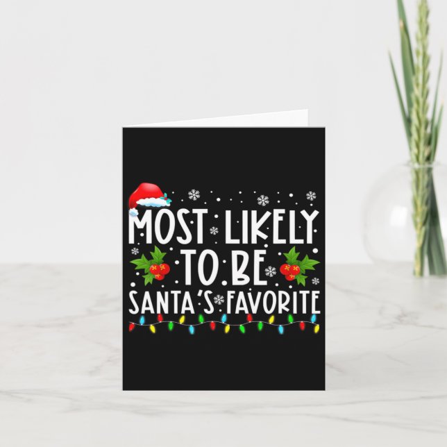 Tarjeta Most Likely To Bring The Christmas Joy Family Chri (Anverso)