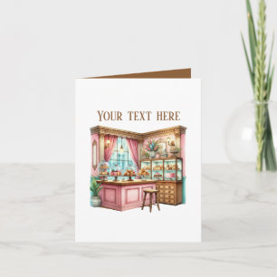 Tarjeta Mostrador de panadería lindo personalizable