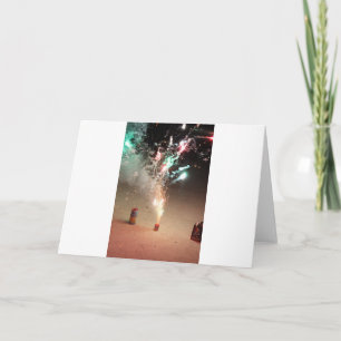 Tarjeta Mostrar fuegos artificiales