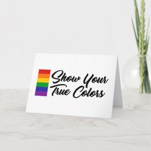 Tarjeta Mostrar tus colores verdaderos