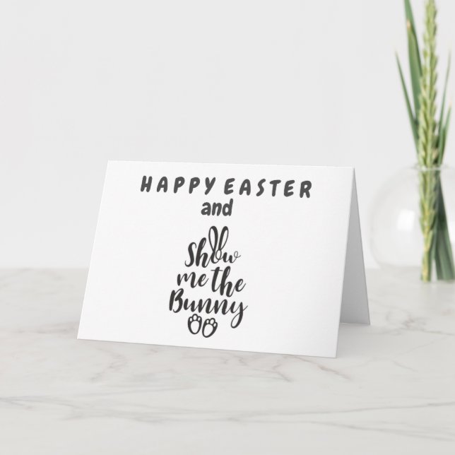 TARJETA MOSTRARME EL BUNNY/BUNNY HOP **FELIZ PASO** (Anverso)