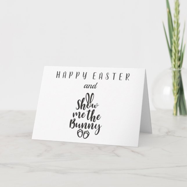 TARJETA MOSTRARME EL BUNNY/BUNNY HOP **FELIZ PASO** (Anverso)