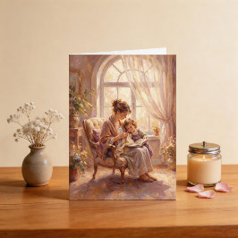Tarjeta Mother & Child Elegant Mother's Day Card