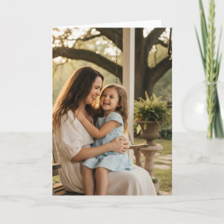 Tarjeta Mother daughter love photo mothers day family gift