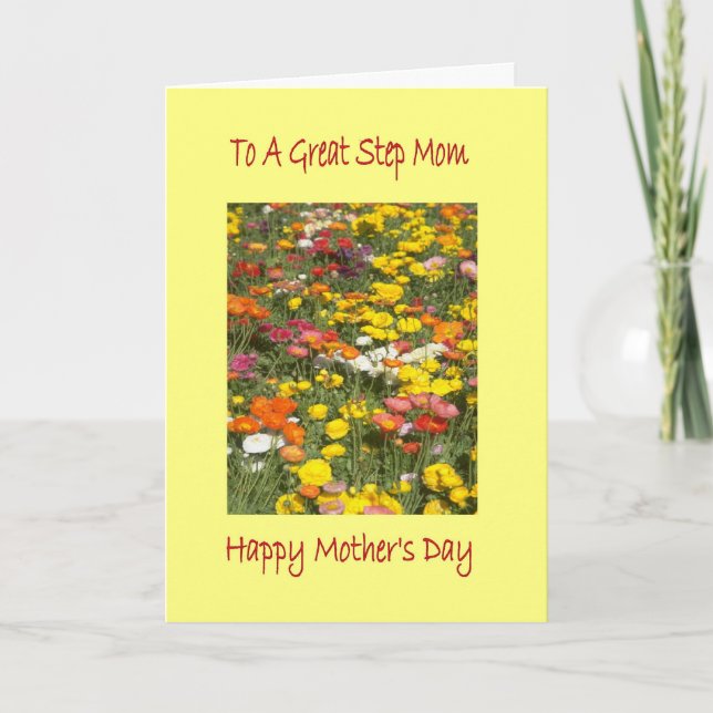 Tarjeta Mother Day Step Mom Card (Anverso)