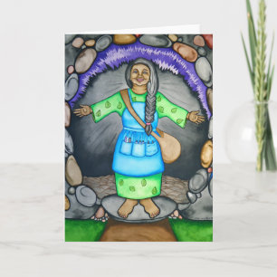 Tarjeta Mother Earth te da la bienvenida por Rita Loyd