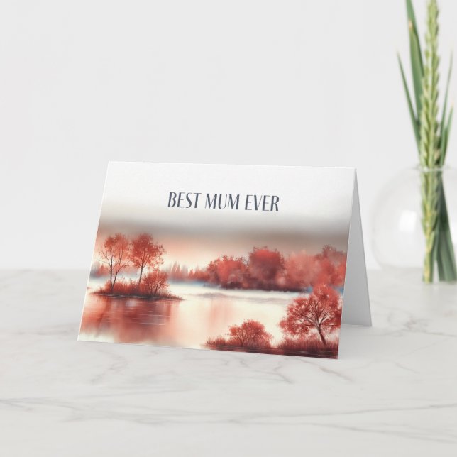 Tarjeta Mother´s Day Card "Best Mum Ever" (Anverso)