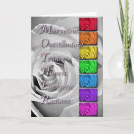 Tarjeta Mother's Day Acronym