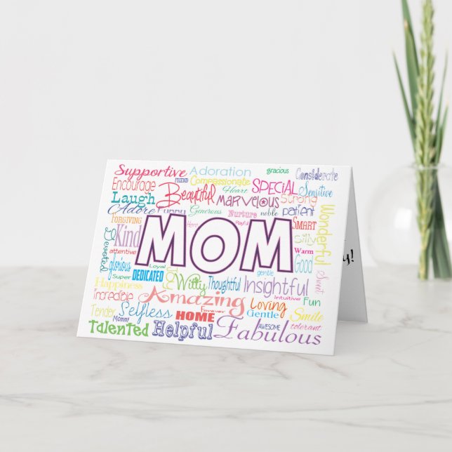 TARJETA MOTHER'S DAY COMPLIMENTS GALORE FOR ANY FEMALE (Anverso)
