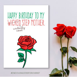 Tarjeta Mother's day Funny–Wicked (Wickedly Cool) Stepmom