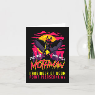 Tarjeta Mothman Fun Cryptiinger Part Man Part Moth