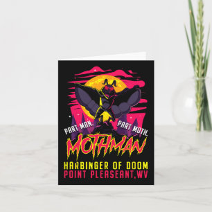 Tarjeta Mothman Fun Cryptiinger Part Man Part Moth