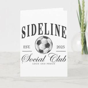 Tarjeta Motiv para mamás de fútbol del Club Social al marg