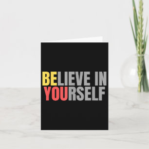 Tarjeta Motivación Cita De Mensaje Positivo Creer En El Su