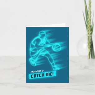 Tarjeta Motivación de clavada de baloncesto estética Srt