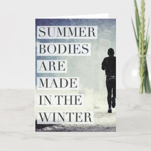 Tarjeta Motivación de entrenamiento - Cuerpos de verano