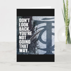 Tarjeta Motivación de entrenamiento de gimnasio de constru