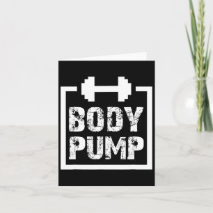 Tarjeta Motivación De Fitness De La Bomba Corporal Para Co