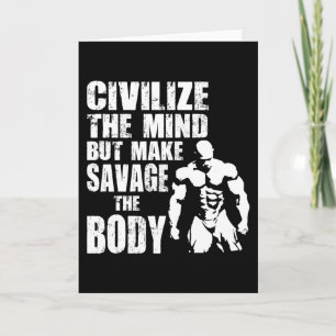 Tarjeta Motivación de gimnasia y gimnasia - Hacer del salv
