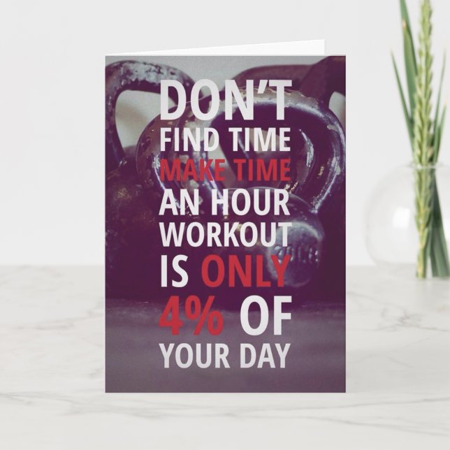 Tarjeta Motivación de gimnasio (Anverso)