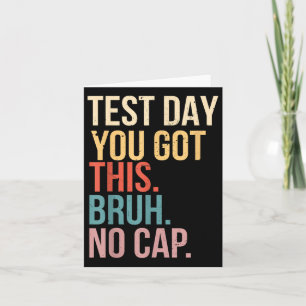 Tarjeta Motivación del día de prueba de estado estático qu