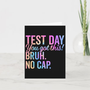 Tarjeta Motivación del día de prueba de estado estático qu