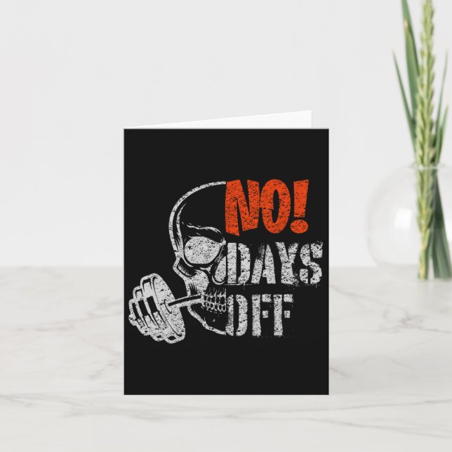 Tarjeta Motivación Del Gimnasio De Halterofilia Con Calave (Anverso)