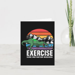 Tarjeta Motivación divertida de entrenamiento para gimnasi