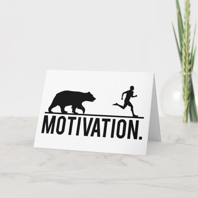 Tarjeta Motivación divertida de entrenamiento - Persiguien (Anverso)