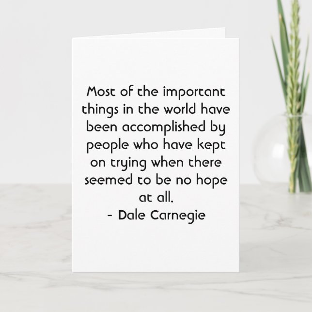 Tarjeta Motivación española - Dale Carnegie (Anverso)