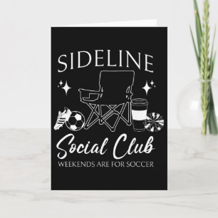 Tarjeta Motivación para mamás de fútbol del club social al