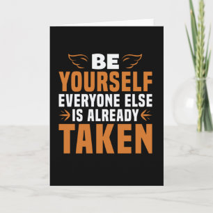 Tarjeta Motivación: sé tú mismo