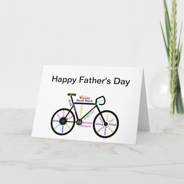 Tarjeta Motivacional Bicicleta, bicicleta, ciclismo Día de (Anverso)