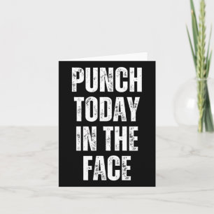 Tarjeta Motivacional Gym Punch Hoy En La Cara