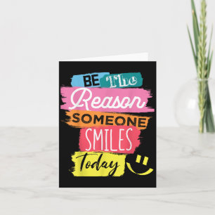 Tarjeta Motivacional Sea La Razón Por La Que Alguien Sonrí