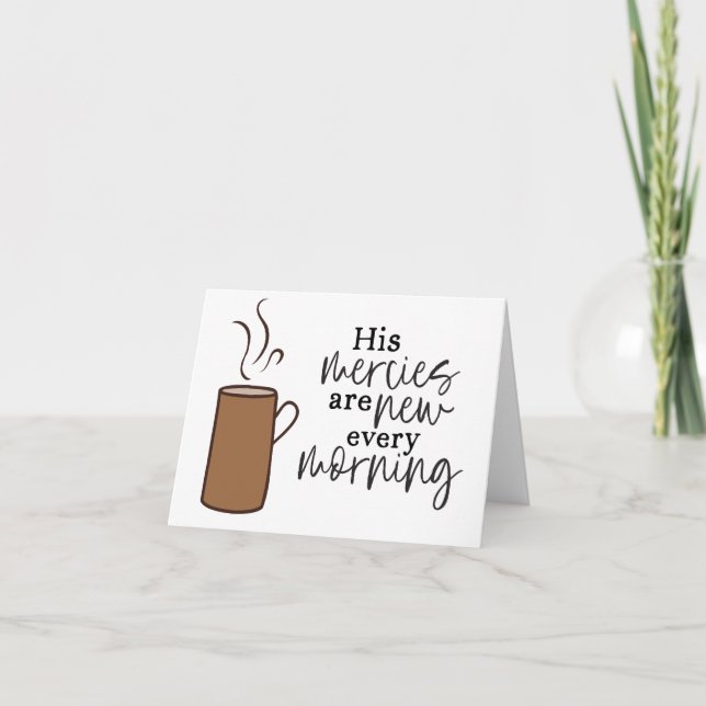 Tarjeta motivadora de café versado de la Biblia re (Anverso)