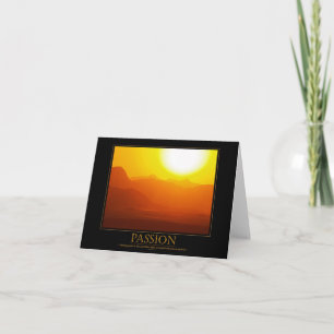 Tarjeta motivadora de pasión