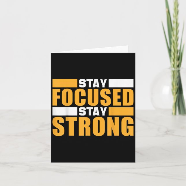 Tarjeta Motivation Quote Success - Stay Stron (Anverso)